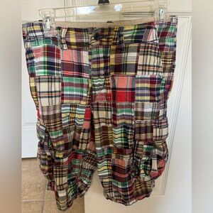 Gap Kids Madras Plaid Shorts size 18 regular